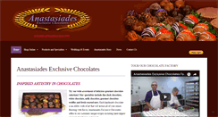 Desktop Screenshot of anastasiadeschocolates.com